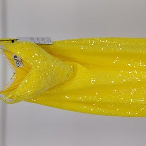 Mon Cheri size 6 Canary Yellow